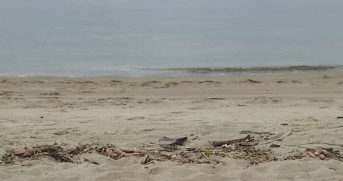 Beach background with water coming onto it.
