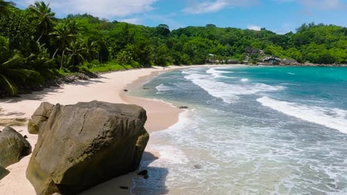 A Tropical Beach and a Blue Ocean Seychelles Mahe