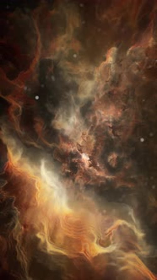 An Abstract Painting with Vibrant Red and Yellow Colors