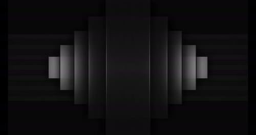 Geometric Black Panels Reveal Animation