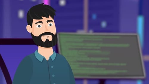 Male Programmer Talking In Office 4K