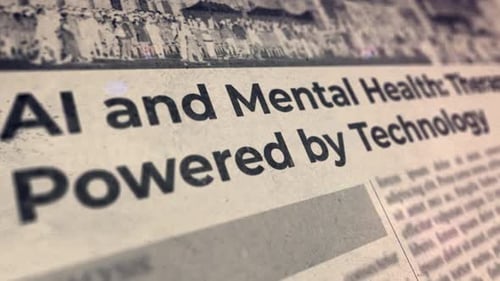 Retro Glitch Newspaper Headline Title Reveal