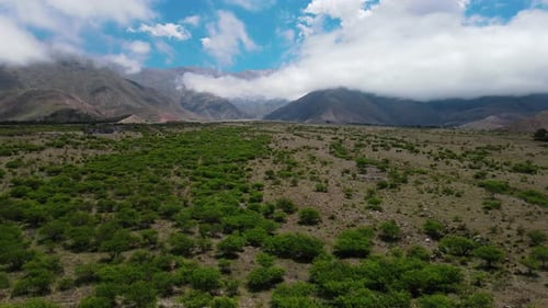 Mountains in Jujui Argentina Aerial View