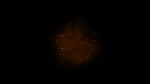 Frontal View Gunshot Flare for Compositing