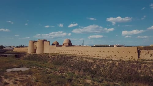 Aerial View Of The Old City Of Turkestan