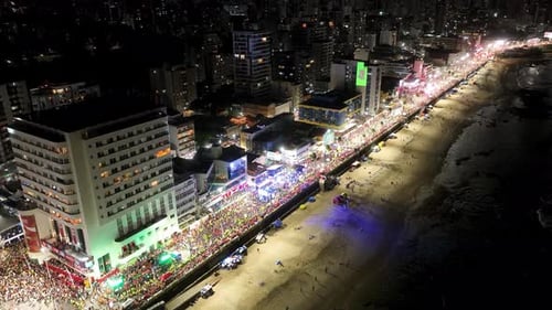 Festa de
carnaval em Salvador, na Bahia, Brasil. Paisagem de carnaval.
