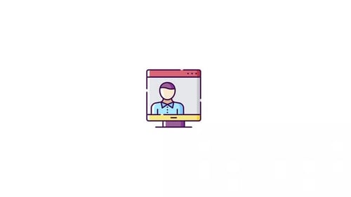 Modern Animated Profile Icon with Speech Bubble