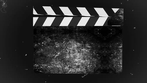 Retro Grunge Film Clapperboard Animation Intro