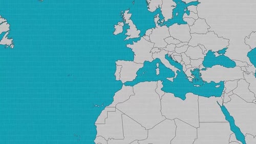 Landkarte von Spanien