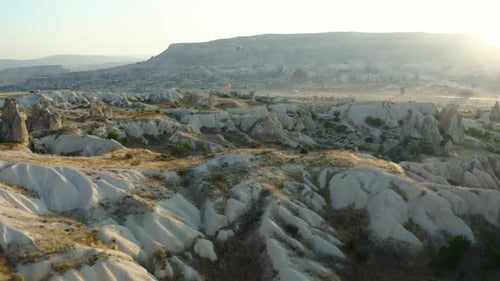 Cappadocia Turkey aerial view of fairy chimneys landscape