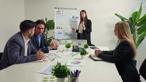 Adults In A Business Meeting