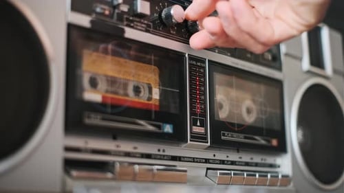 Adjusting Volume on Retro Boombox
