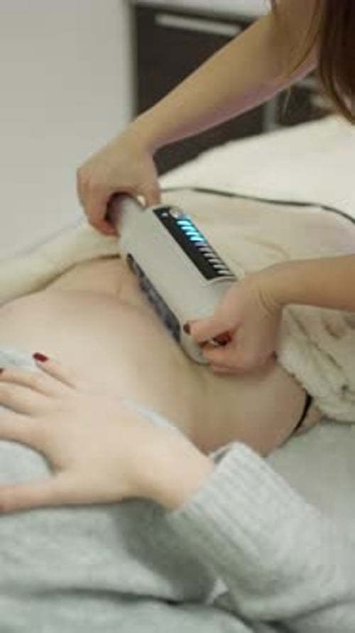 Woman Receiving Beauty Treatment in Spa