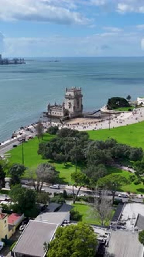 Belem Tower At Lisbon In District Of Lisbon Portugal.