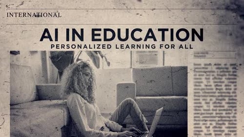 Ai In Education Personalized Learning For All Title On Newspaper Headline