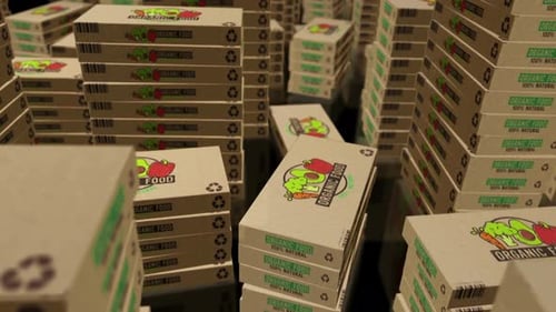 Vegetables box pack loop