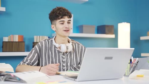 Young Adult Talking on a Video Call