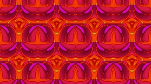 Vibrant Abstract Fluid Kaleidoscope Motion Background