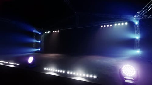 Dynamic Animated Stage Lights Background for Events
