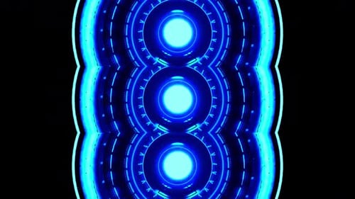 Glühende Science-Fiction-Wirbelanimation