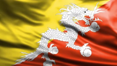 Drapeau du Bhoutan