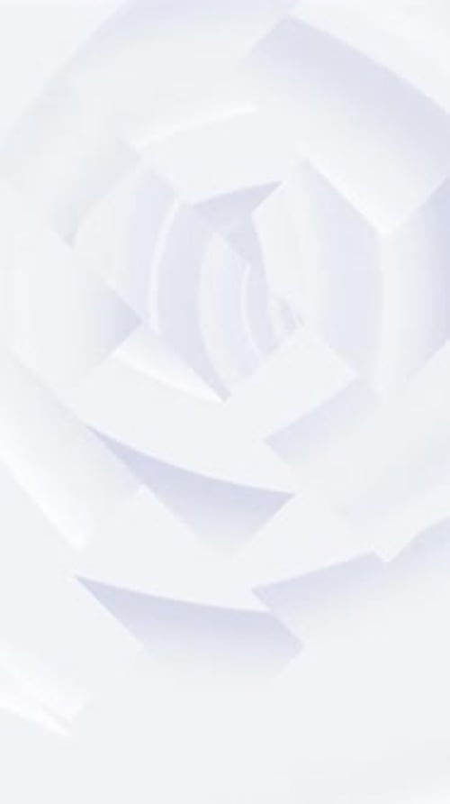 Vertical Video - Minimalist White Cubism Shapes Abstract Background