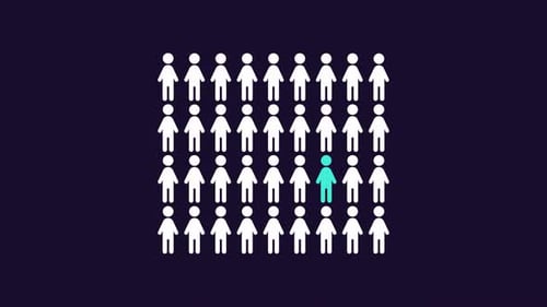 Population demographic animation
