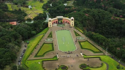 Curitiba Aerial View of Vast Green Forest Area Curitiba Brazil