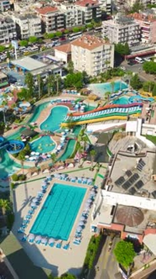 Vertical Video Coastal Escapade Fun at Mediterranean Aqua Parks