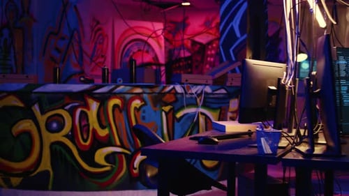 PC Hacking Software in Underground Base