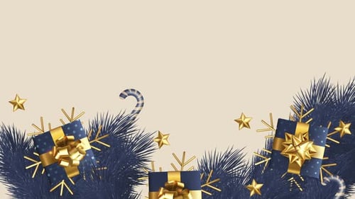 Christmas Gift Box Background