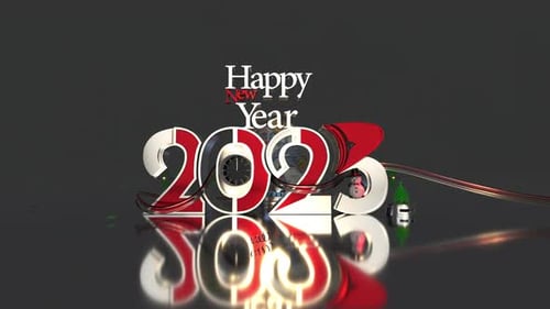 Countdown with Happy New Year