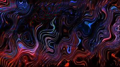 Colorful Fluid Abstract Wavy Lines Background Loop