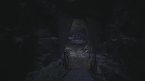 Caving Scene Described Rescue Operation Near Cave Opening Described