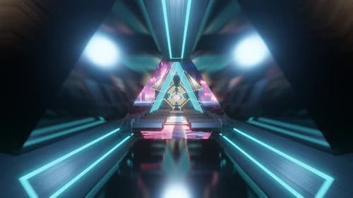 Glowing Sci Fi Bridge Loop