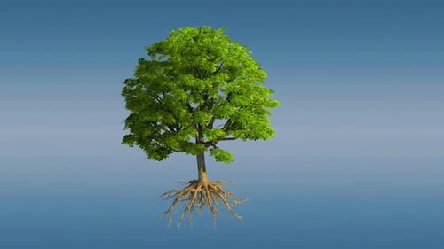 Horse Chestnut Tree 3D View
