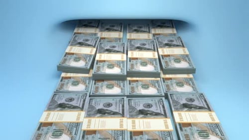 Stack Of Dollars Income