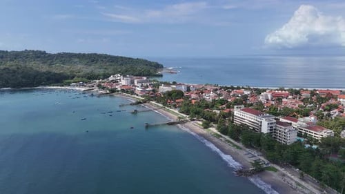 Pangandaran Beach West-Java, Wunderschöne Meereslandschaft von Pangandaran