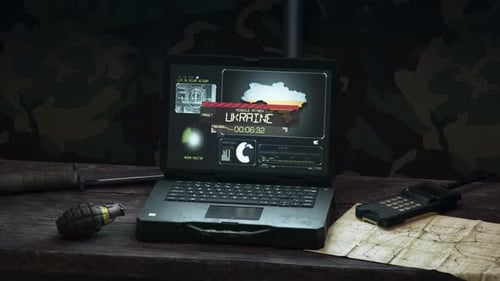 Ukraine Guided Missile Attack Military Combat Coordination Tent