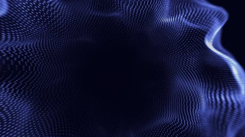 Abstract Digital Wave Particle Field Background Animation