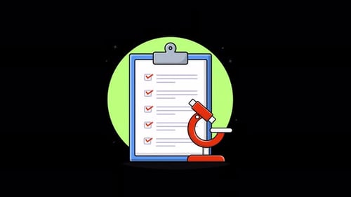 Animated Checklist and Microscope for Scientific Analysis