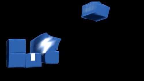 3D Cubes Assemble to Reveal Logo Animation