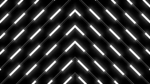 Dynamic neon lights pulse, creating a vibrant, modern abstract background