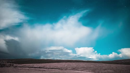 Time lapse of the moonlit, winter night sky with the clouds passing by. Filmed on the Isle of Lewis,