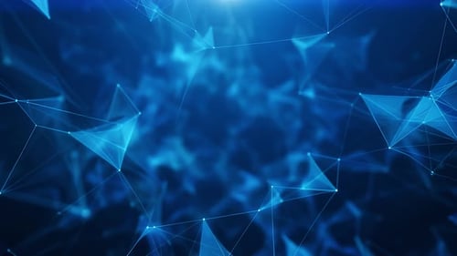 Abstract Technology Network Loop Background