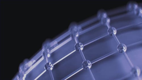 Rotating Glass Sphere Background Loop