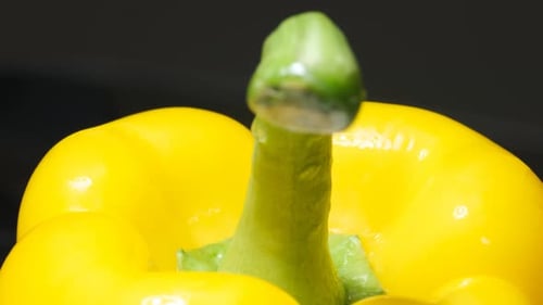Close Up of Fresh Yellow Pepper