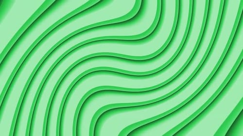 Background Green Color Shape Wave Motion Animated