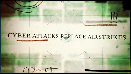 Grunge Cyber Attack Text Reveal with Distressed Film Overlay