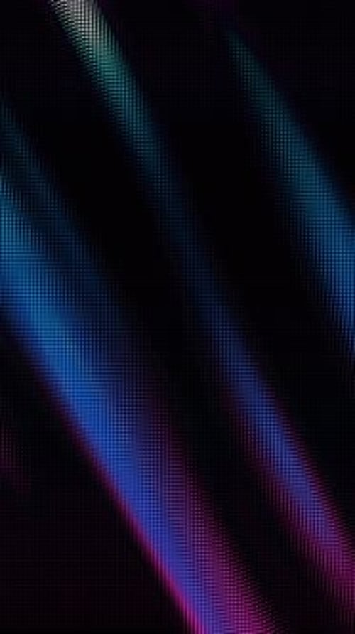 Ondas en bucle de puntos coloridos, datos digitales, salpicadura de puntos, matriz de puntos, interfaz de usuario futurista y suave